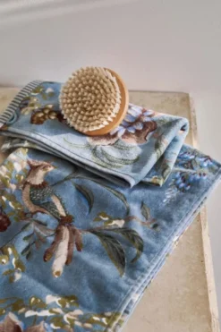 Badetuch Secret Garden Blau 55x100cm