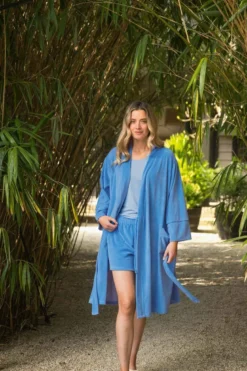 Bisou Kurze Hose Velvet Blau