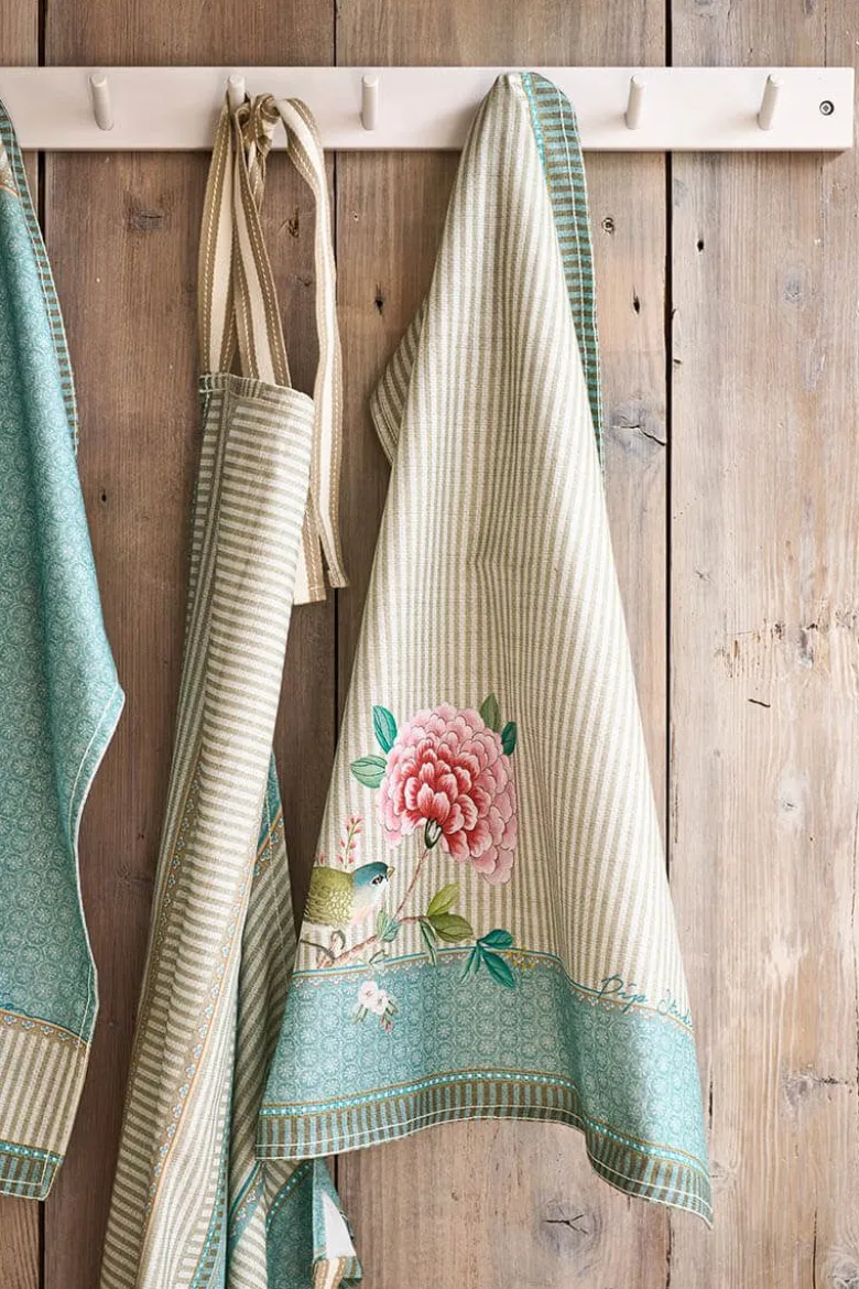 Blushing Birds Geschirrhandtuch Khaki