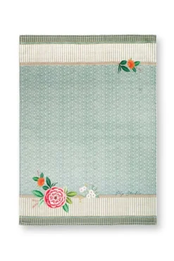 Blushing Birds Geschirrhandtuch Blau