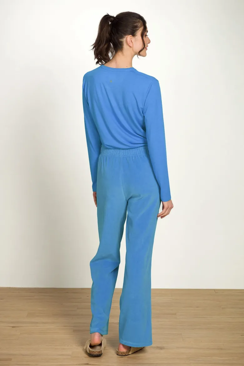 Britta Lange Hose Velvet Blau