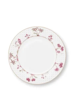 Essteller Jolie Punkte Gold Rosa 26.5cm