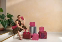 Fia Handtasche Gross Rot