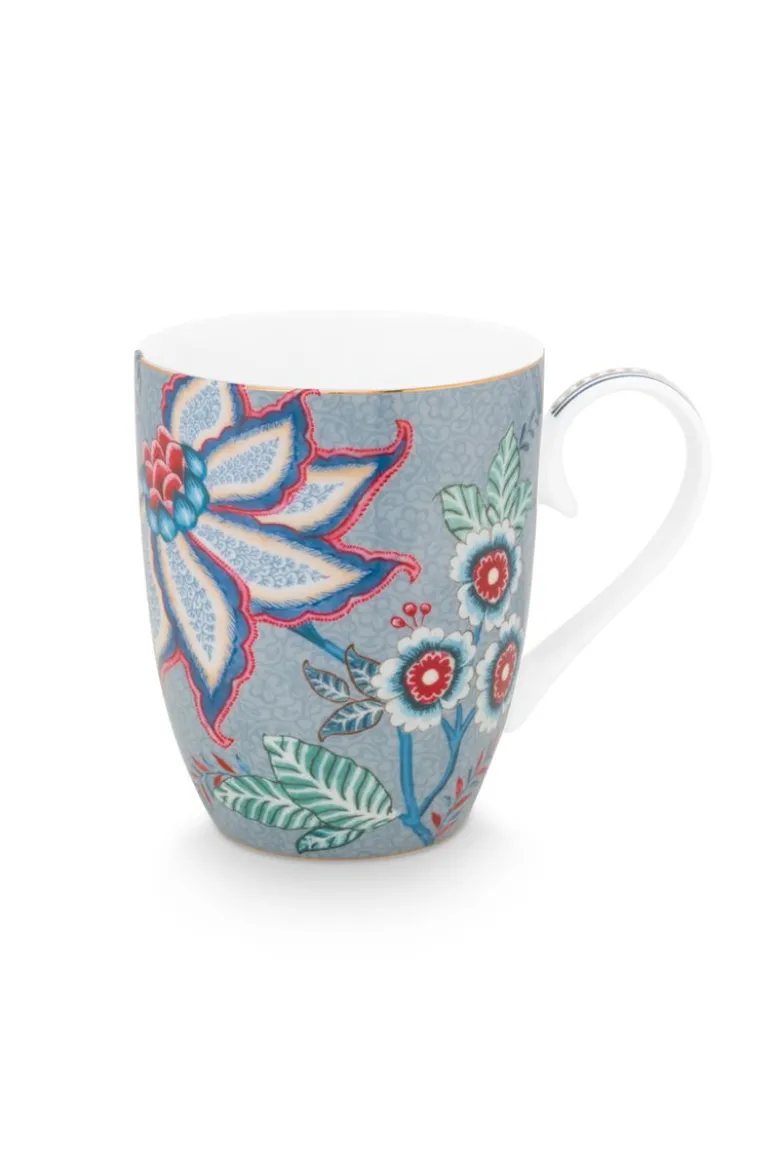 Flower Festival Tasse Gross Hellblau