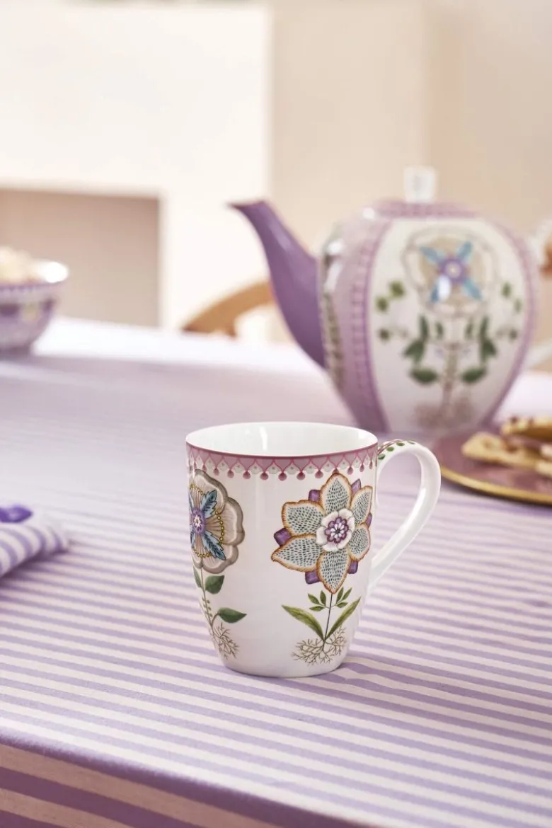 Lily & Lotus Set/2 Tassen Gross Lila 350ml