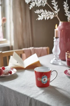 Love Birds Tasse Gross Rot