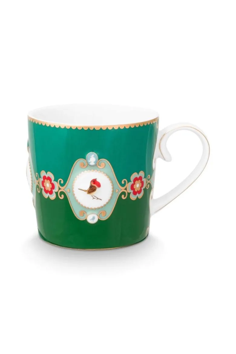 Love Birds Tasse Klein Grün