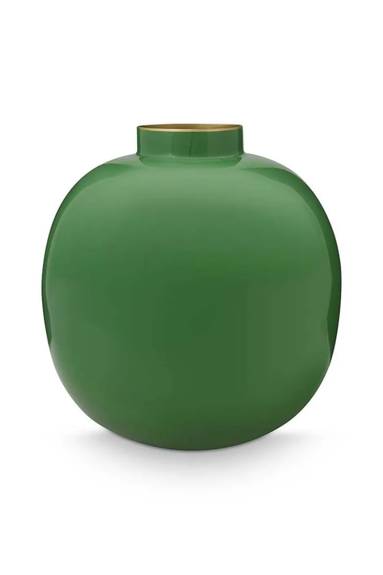 Metall Vase Grün 23cm