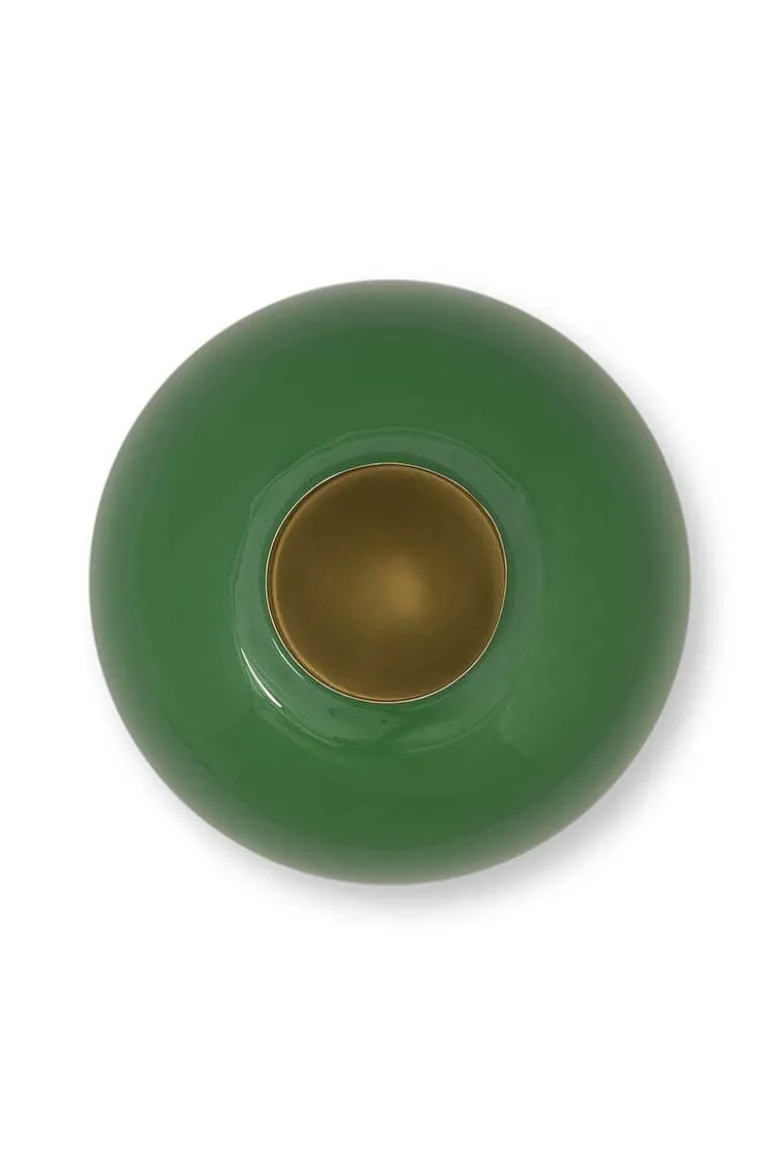 Metall Vase Grün 23cm
