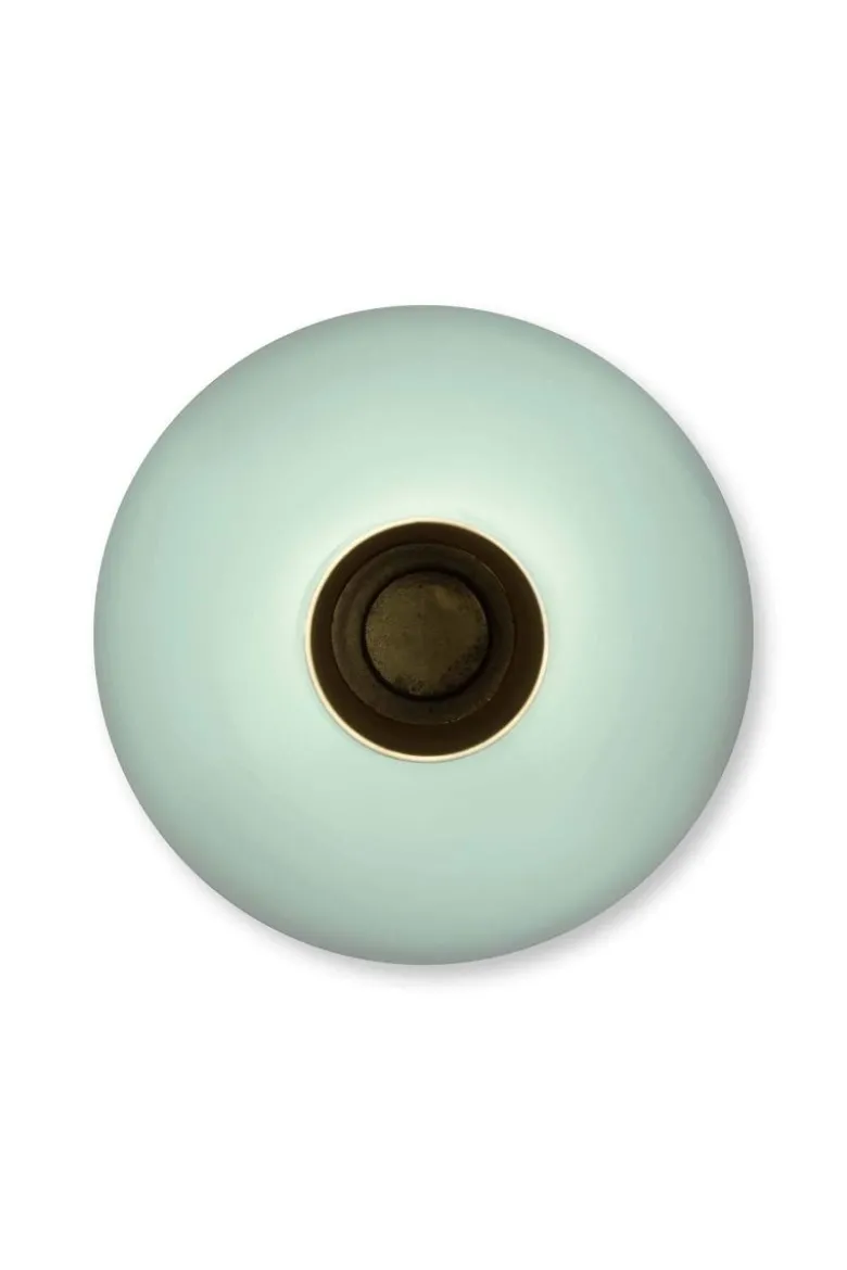 Metall Vase Mittel Blau 33cm