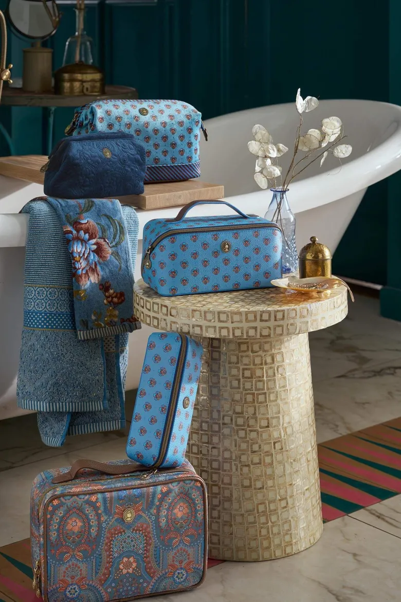Necessaire Cooper Klein Jaipur Flower Blau