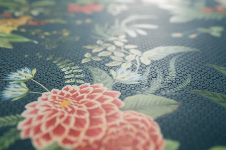 Pip Studio Floris Vliestapete Dunkel Blau