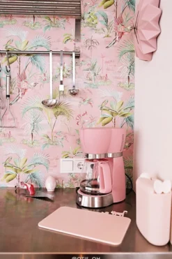 Pip Studio Palm Scene Vliestapete Rosa