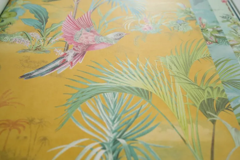 Pip Studio Palm Scene Vliestapete Gelb