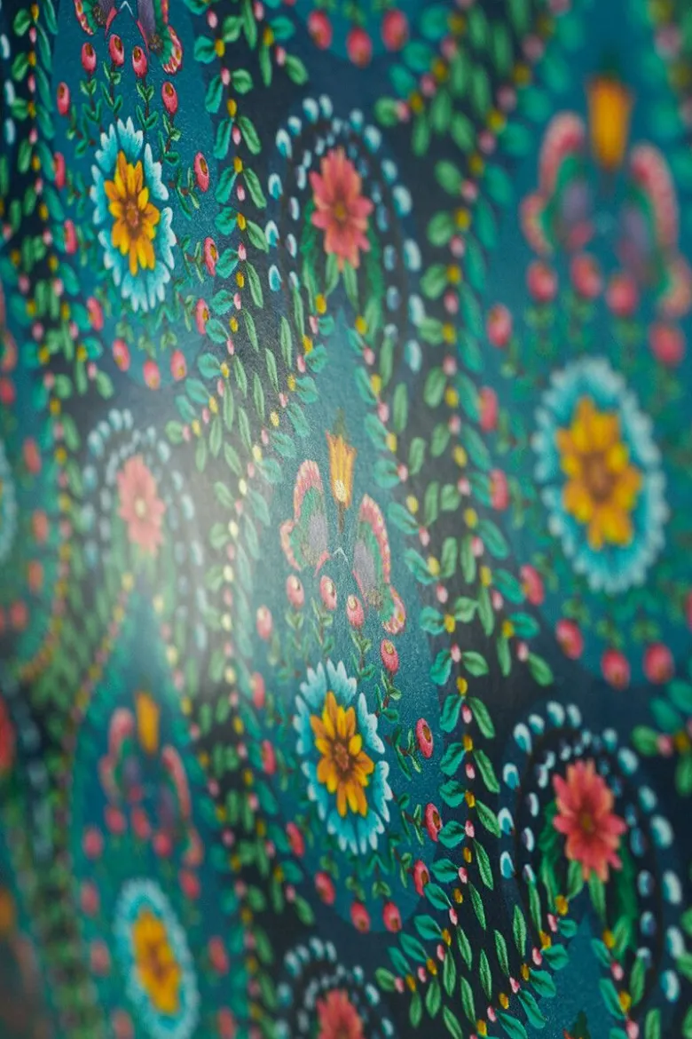 Pip Studio Raindrops Vliestapete Dunkel Blau