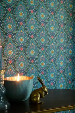 Pip Studio Raindrops Vliestapete Dunkel Blau