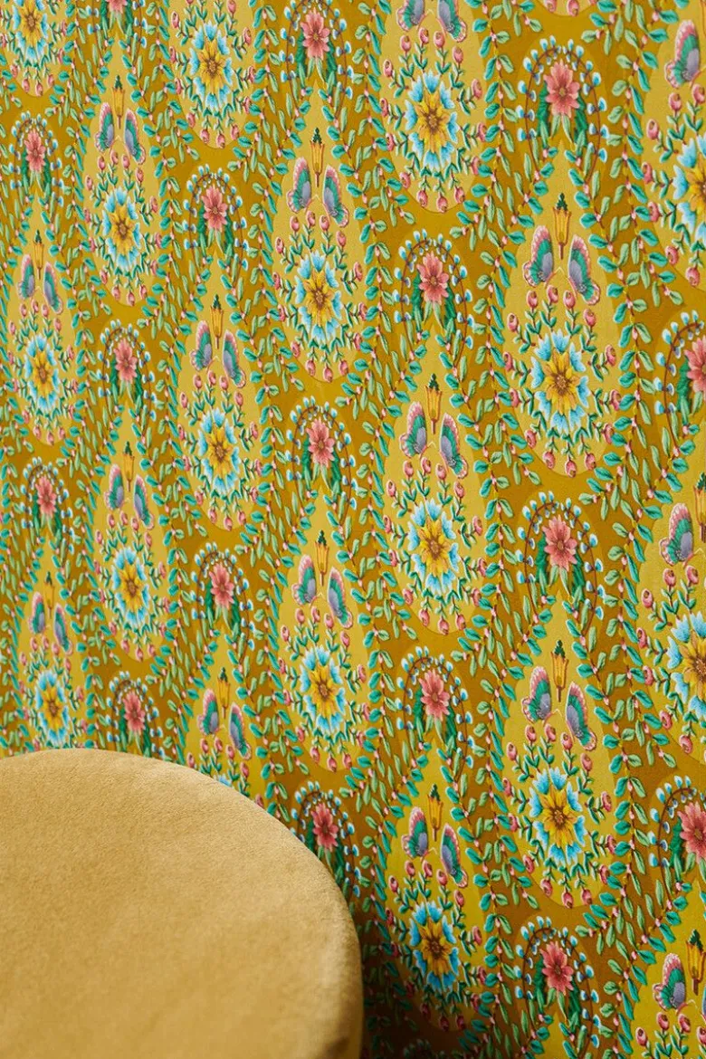 Pip Studio Raindrops Vliestapete Gelb/Ocre