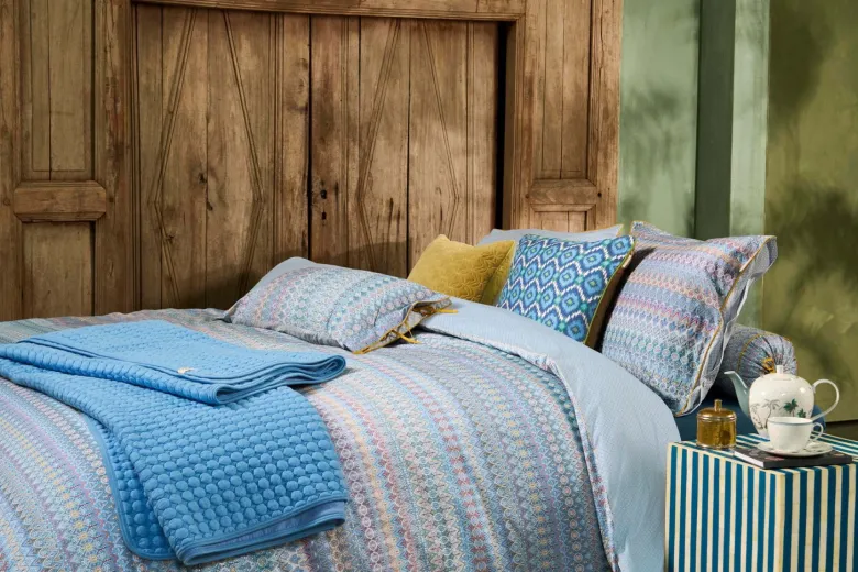 Plaid Fill in the dots Blau
