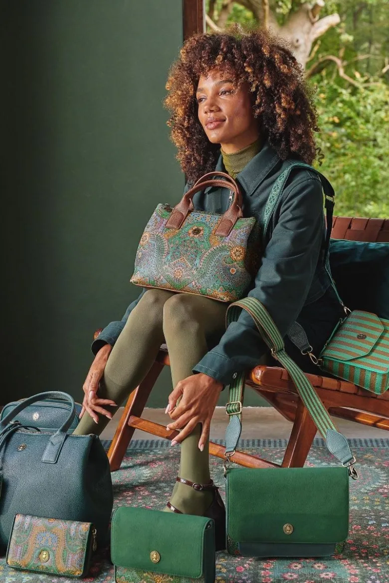 Schultertasche Fia Mittelgroß Jabali Grün