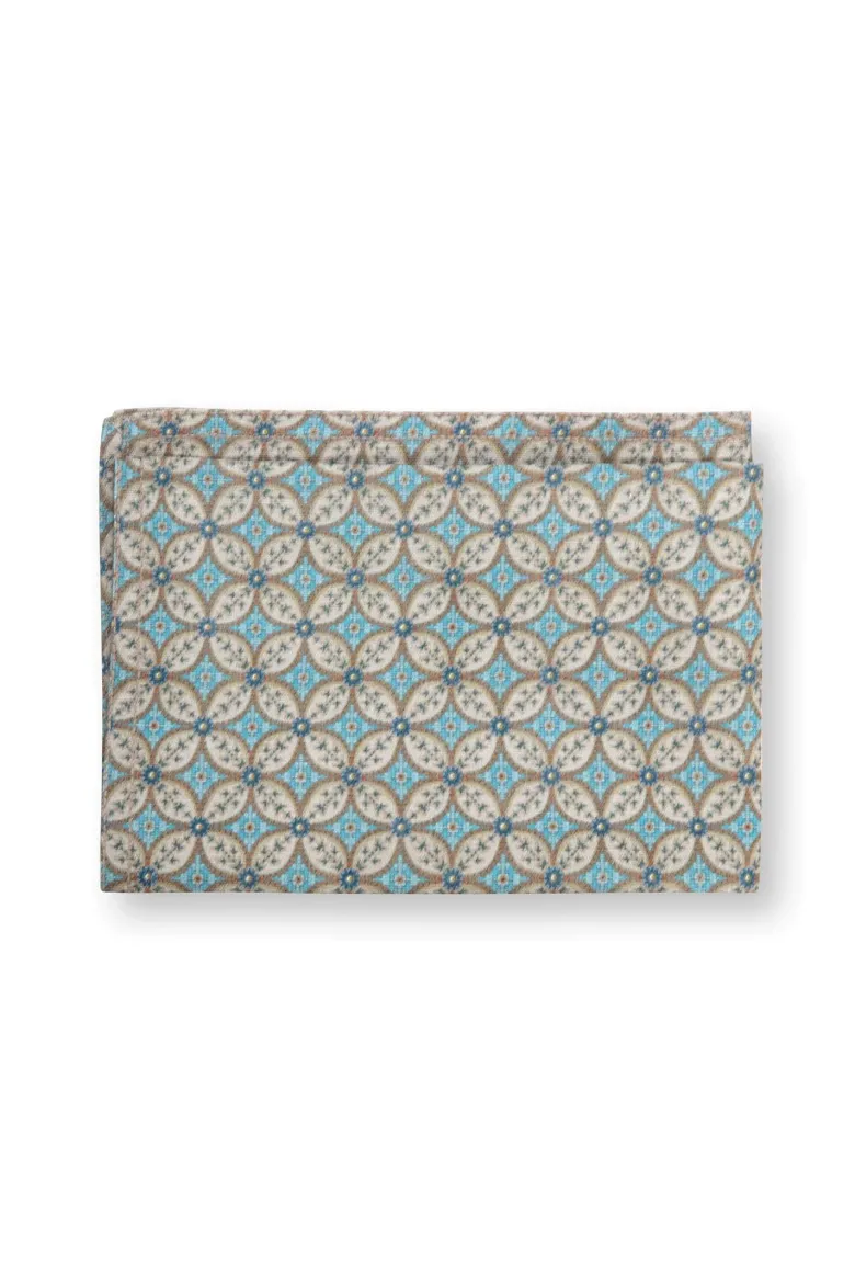Set/2 Geschirrtüchern Blooming Tales Bustani-Pashmina Khaki/Blau