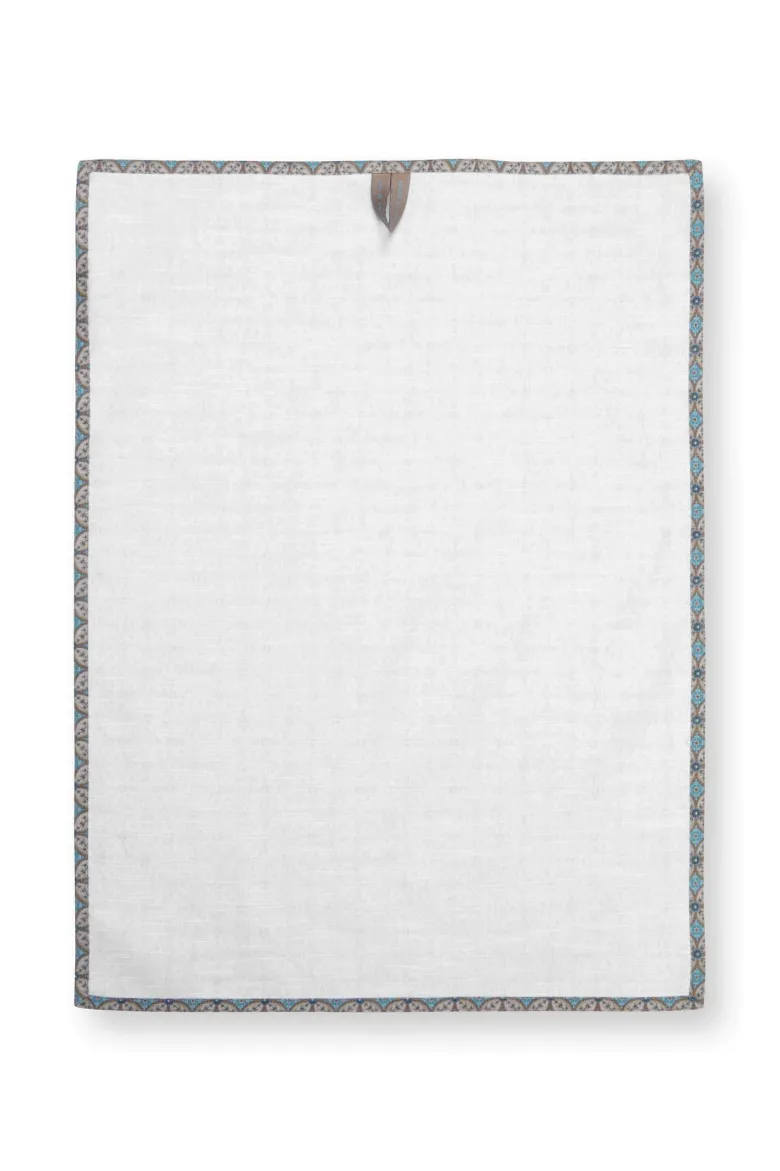 Set/2 Geschirrtüchern Blooming Tales Bustani-Pashmina Khaki/Blau