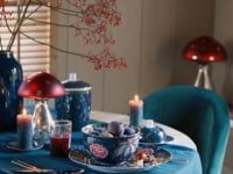 Set/2 Tasse & Untertasse Berry Blues