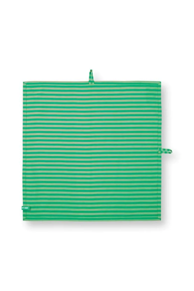 Stripes Set/2 Geschirrtüchern Grün