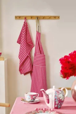 Stripes Set/2 Geschirrtüchern Rosa