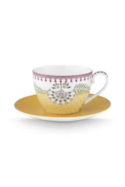 Tasse et Soucoupe Lily&Lotus Tiles Gelb 300ml