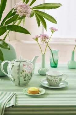 Tasse & Untertasse Lily&Lotus Fliesen Hellgrün