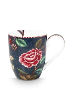 Tasse XL Flower Blues Blau