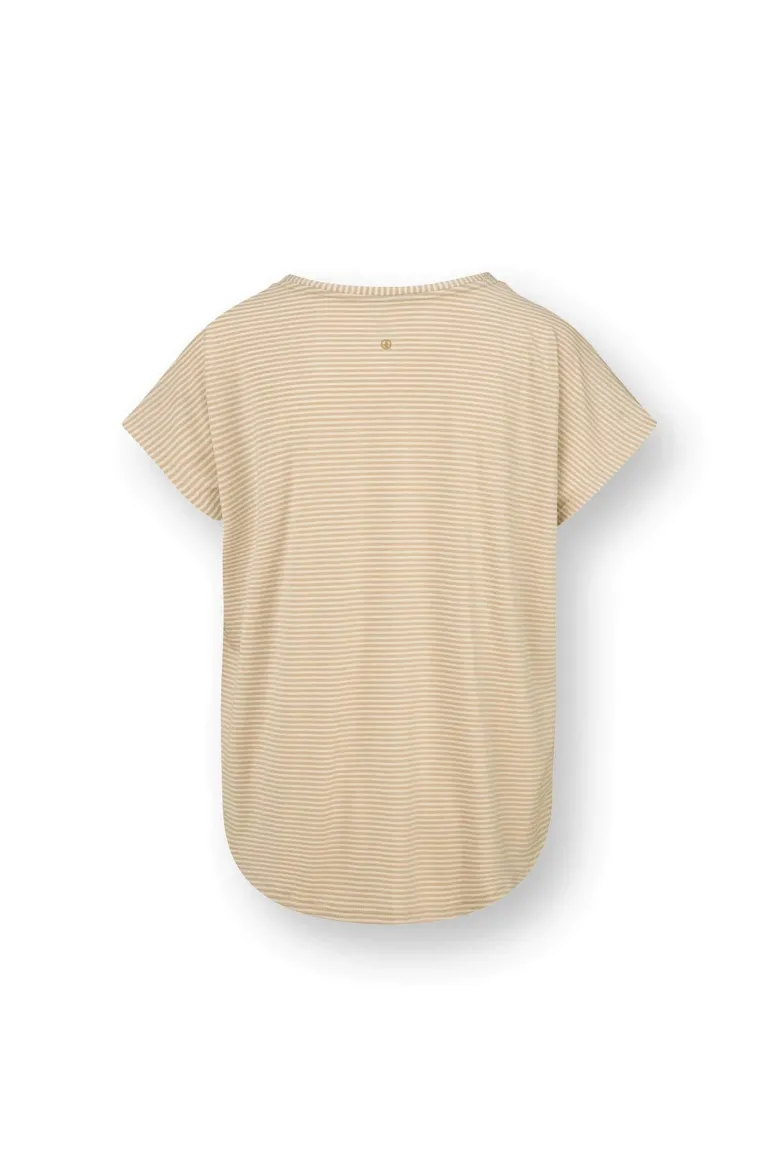 Tatum Top Kurze Ärmeln Little Sumo Stripe Sand