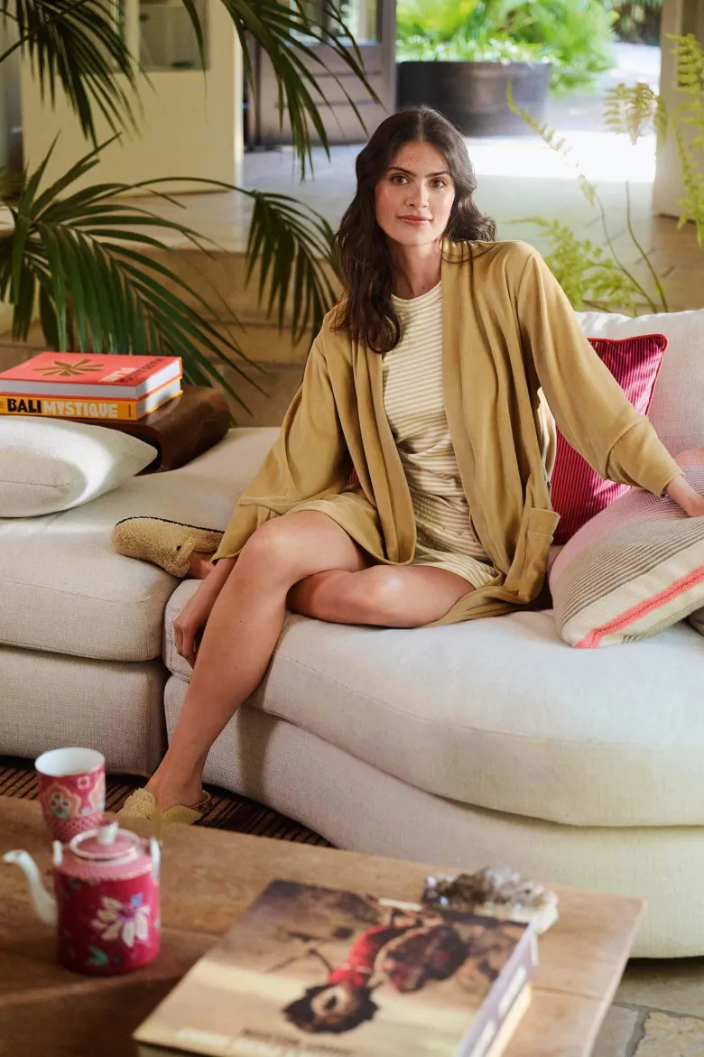 Tatum Top Kurze Ärmeln Little Sumo Stripe Sand