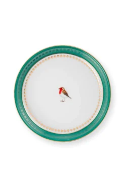 Tea for One Love Birds Medallion Emerald-Grün