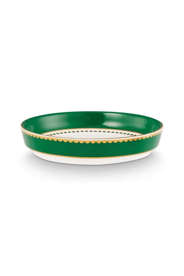 Tea for One Love Birds Medallion Emerald-Grün
