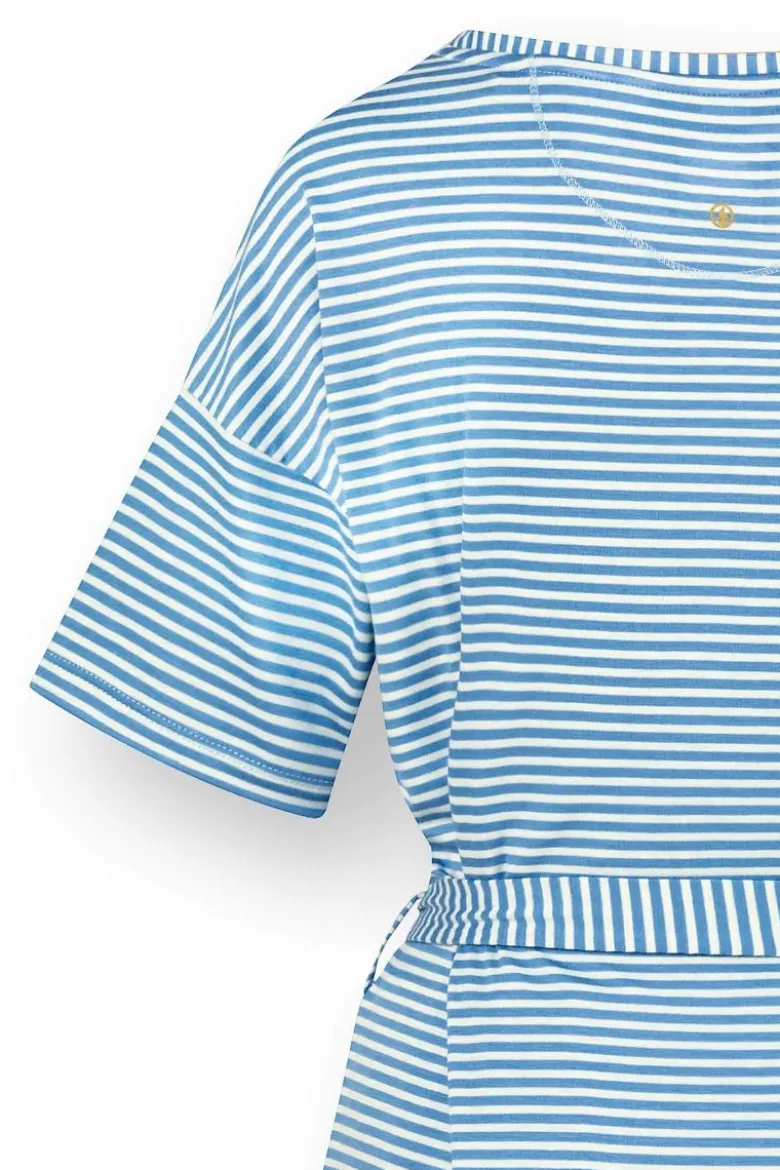 Tonya Top Kurze Ärmeln Little Sumo Stripe Blau
